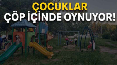 Çocuklar çöp içinde oynuyor!